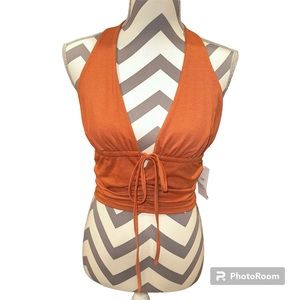 Cider size small crop halter top new with tags